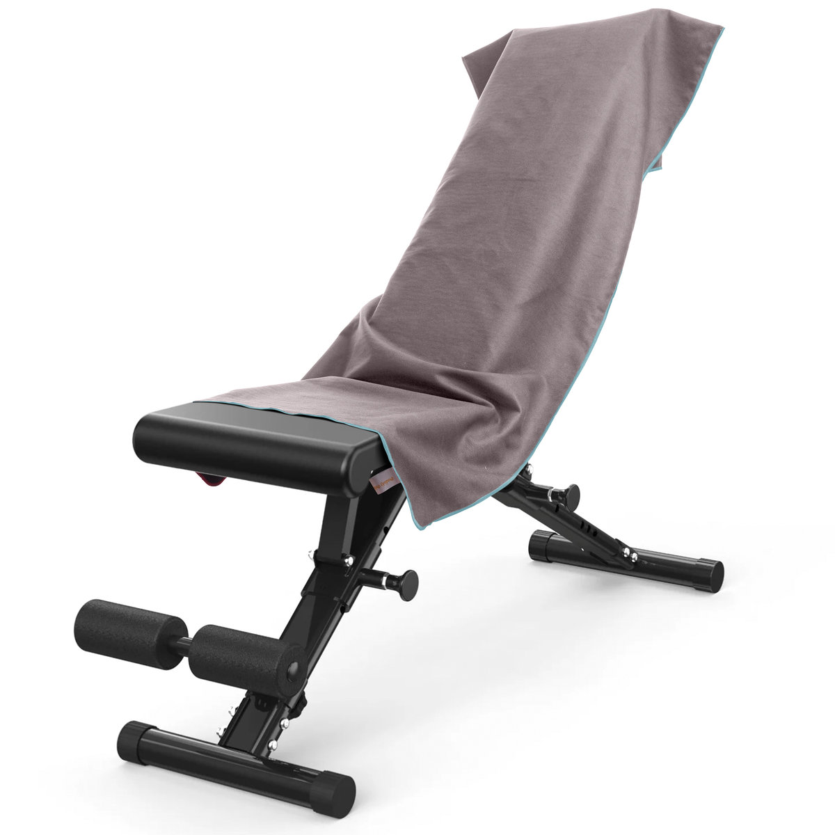 Ręcznik Szybkoschnący Z Mikrofibry 210 G/M2 50X100 Z Zakładką Na Ławkę Szary Na Siłownię, Basen, Plażę/Meder