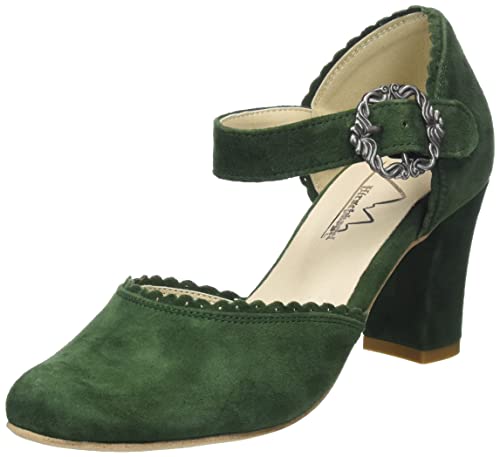HIRSCHKOGEL Damskie czółenka 3005715, Zielona jodła 147, 38 EU