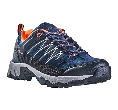 Black Crevice Damskie buty trekkingowe, niskie cięcie, wodoodporne buty trekkingowe, wysokiej jakości sportowe buty outdoorowe, wyściełane buty trekkingowe z doskonałą amortyzacją, niebieski