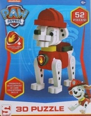 Psi Patrol Puzzle Figurka 3D Marshall 52 Elementy