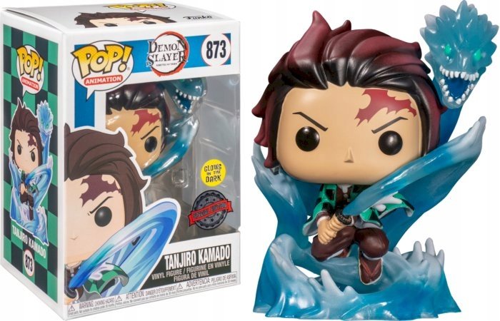 figurka funko pop! demon slayer 873 tanjiro kamado gitd special edition