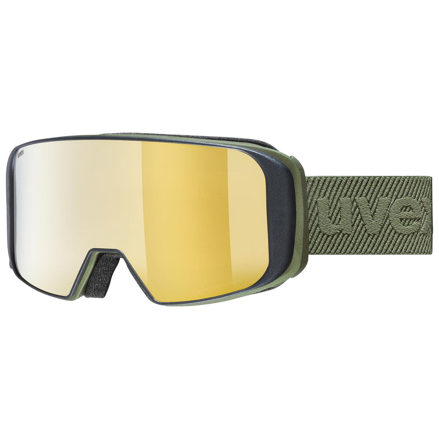 UVEX SAGA TO OTG SKI Uniwersalne Gogle narciarskie, czarny oliwkowy