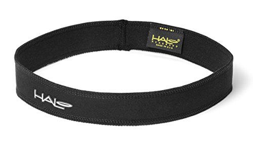 HALO Headband Opaska przeciwpotna wąska, 1 cal, czarna (HSBLACK-1)