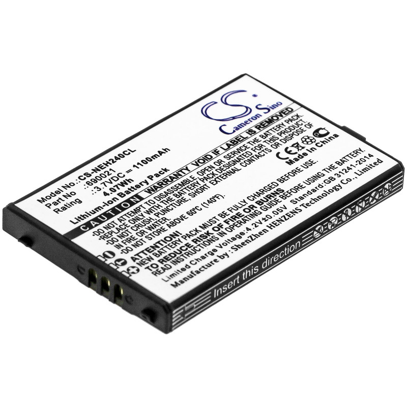 NEC MH240 / 690021 1100mAh 4.07Wh Li-Ion 3.7V (Cameron Sino)