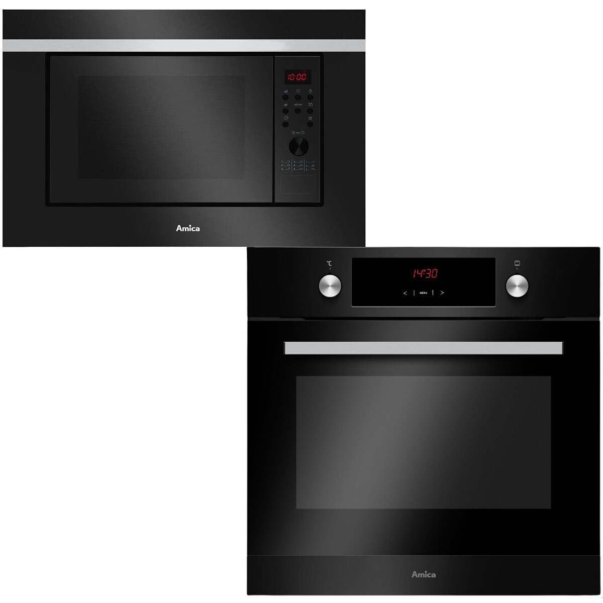 Zestaw AGD do zabudowy Amica Piekarnik EB 7541DB FINE + Mikrofalówka AMGB 20E2GB F-TYPE