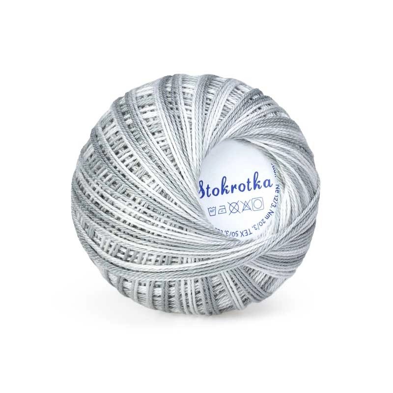 Kordonek Opus Stokrotka Nr 352 Popielaty Melange, Cieniowany, Ombre, 30G