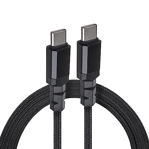 Kabel 2x USB-C 100W 1m wspierajacy PD przesyl danych do  10Gbps MCE491 Czarny