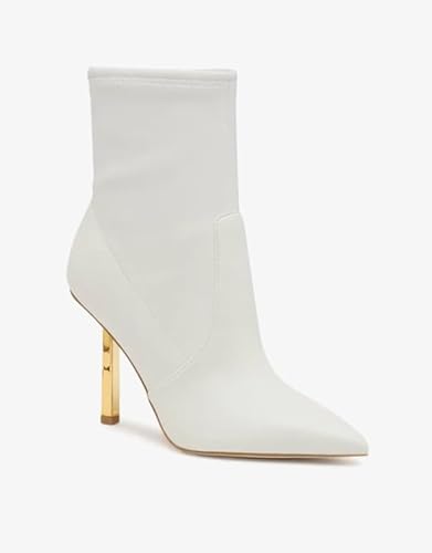 Guess CIDNI, Botki na obcasie damskie, białe, 41 EU, Biały, 41 EU