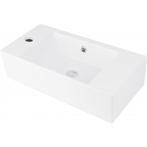 Deante Hiacynt New umywalka 51x25 cm nablatowa prostokątna biała CDY6U2L