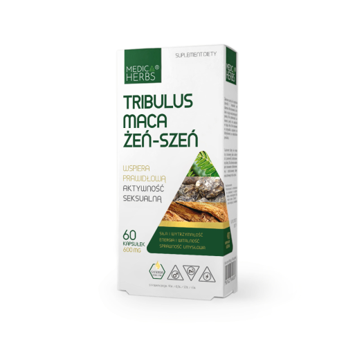 Medica Herbs Tribulus Maca Żeń-Szeń - suplement diety 60 kaps.