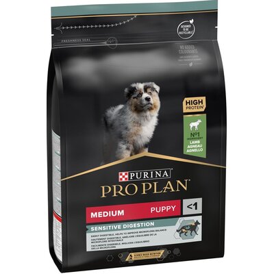 Nestle Karma dla szczeniąt psów ras średnich PRO PLAN OptiDigest Puppy Medium Sensitive Digestion, 3 kg