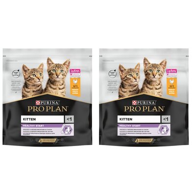 PRO PLAN Kitten Healthy Start Karma dla kociąt bogata w kurczaka 400+400g GRATIS