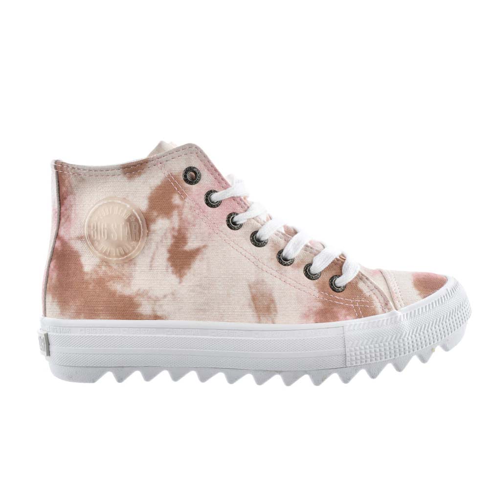 Trampki damskie BIG STAR LL274048 beżowe/nude