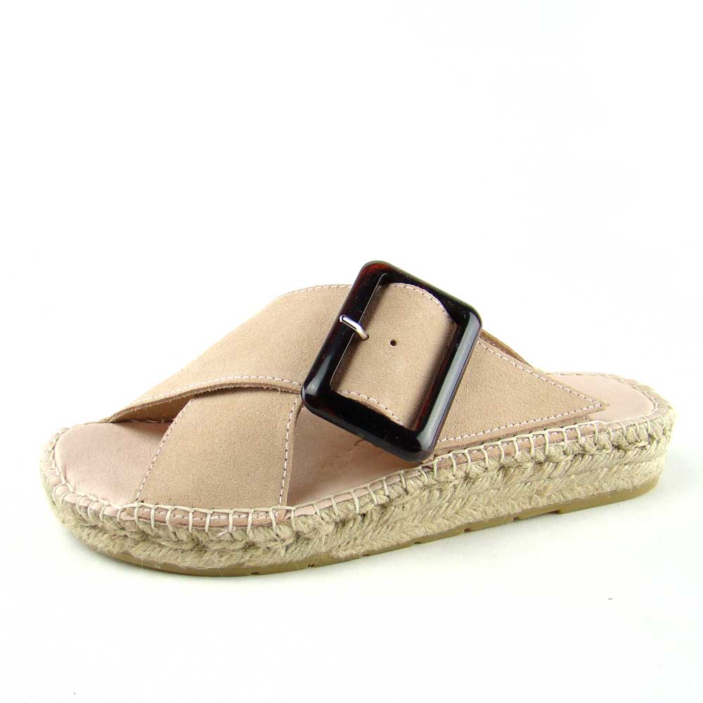 Klapki damskie espadryl MACARENA skóra handmade