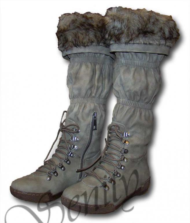 Evento E03-1ZKOZ-031 kozaki damskie skórzane ocieplane na zimę r.38