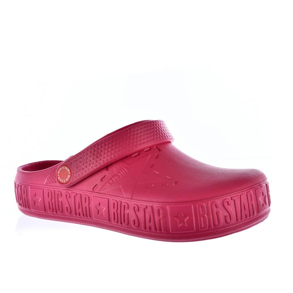 Kroksy damskie klapki BIG STAR II275007 fuksja