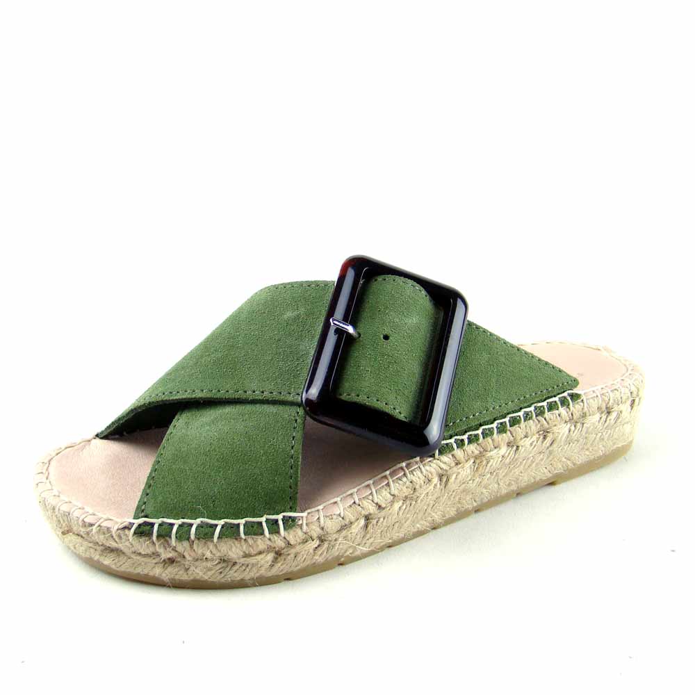 Klapki damskie espadryl MACARENA skóra handmade