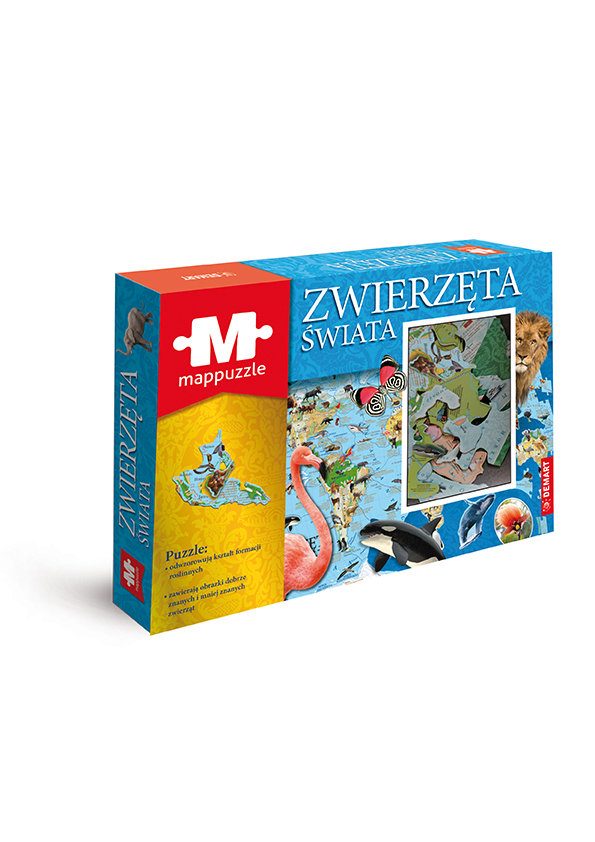 Demart PAP, MAPPUZZLE.  ZWIERZĘTA ŚWIATA