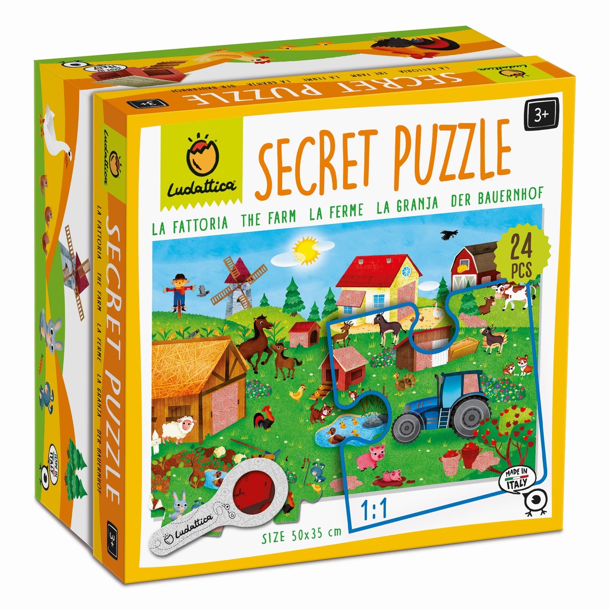 Puzzle Z Tajemnicą Gospodarstwo Rolne Secret Puzzle Ludattica