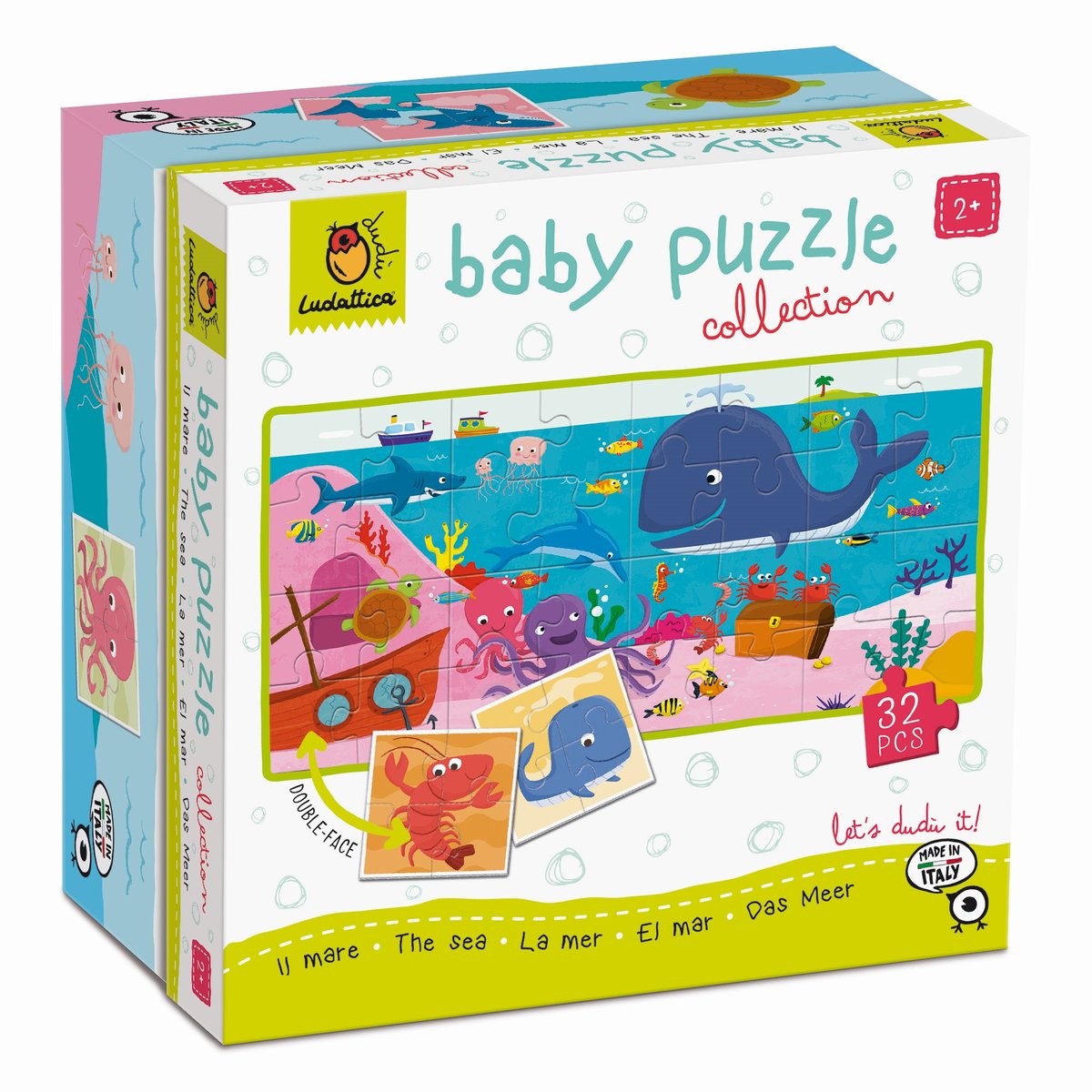 Dwustronne Puzzle Dla Najmłodszych 2+ Morze Ludattica
