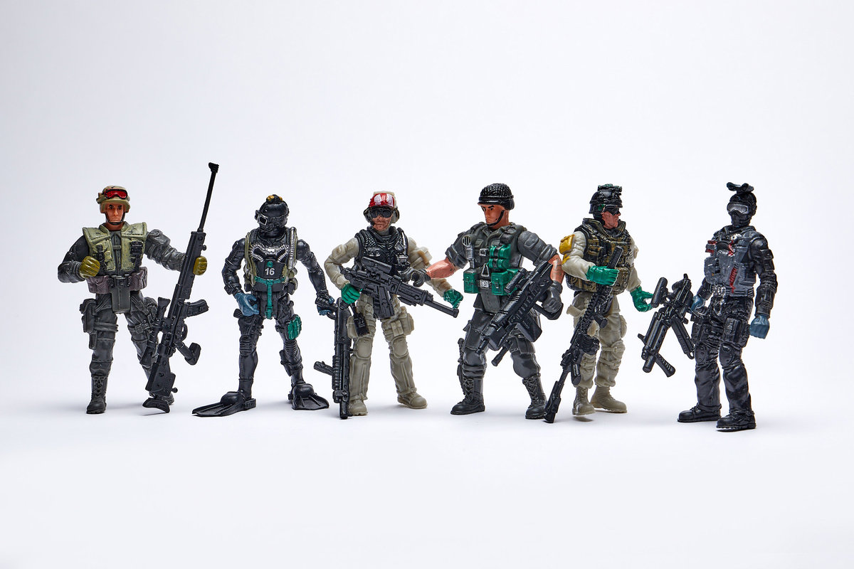 Figurki SWAT żołnierze 6 szt Armia Ruchome figurki Wojsko Counter Strike
