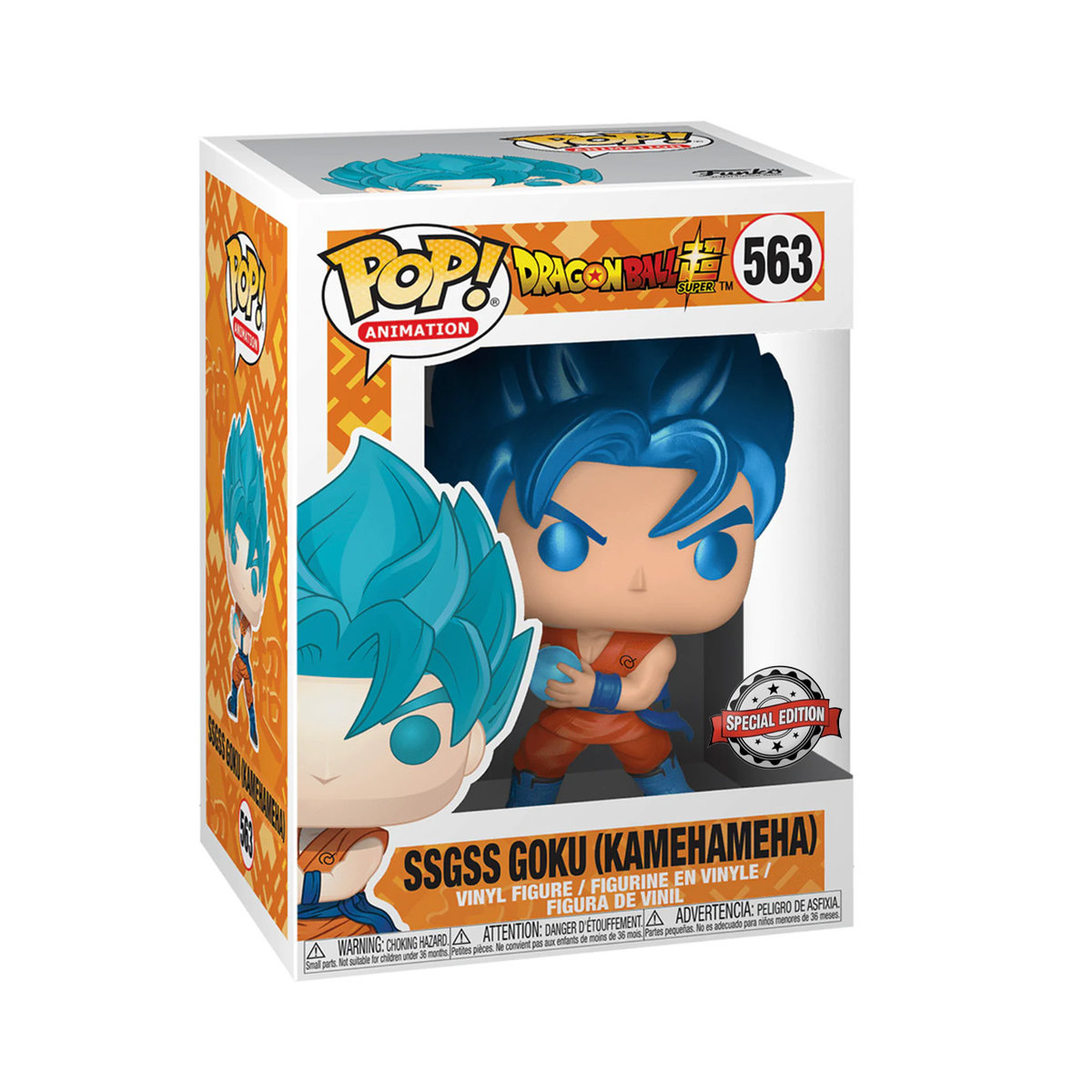 Funko POP! SSGSS Goku Kamehameha 563 (Metallic)  - Dragon Ball