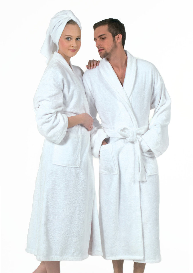 Szlafrok hotelowy frotte Hotel & SPA biały  L/XL