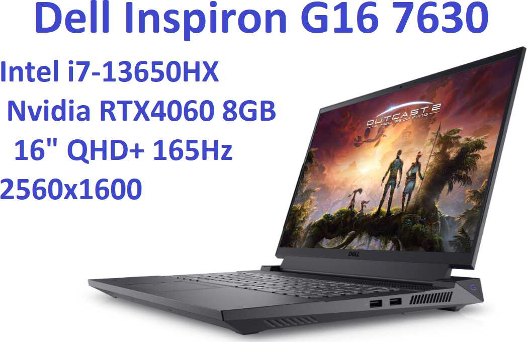 DELL Inspiron G16 7630 i7-13650HX 32GB 1TB SSD 16