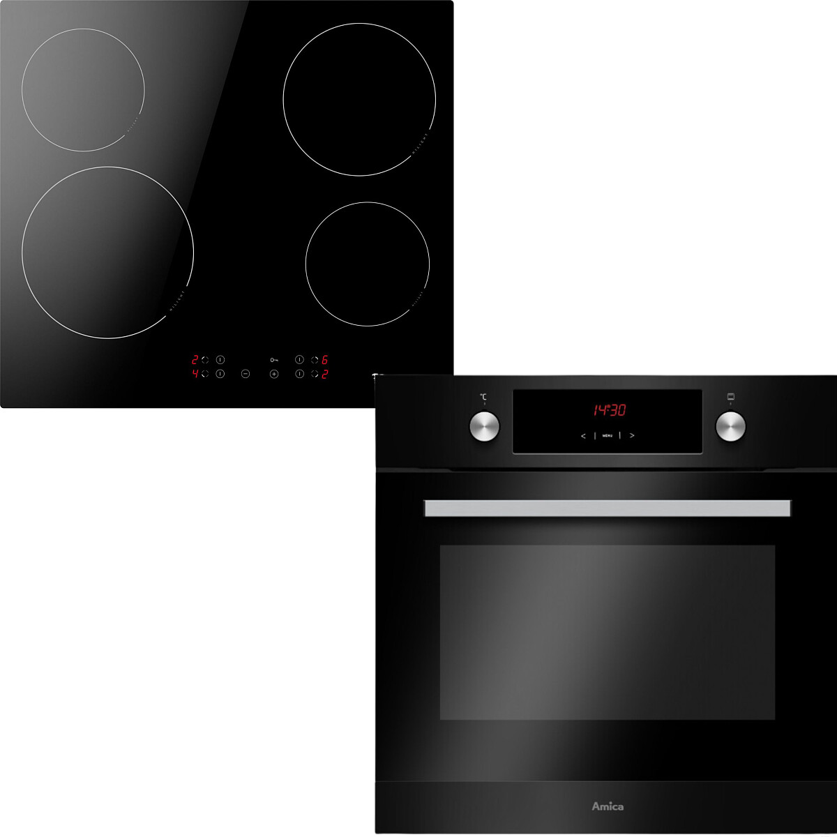 Zestaw AGD do zabudowy Amica Piekarnik EB7541DB + Płyta ceramiczna PC6400ZH