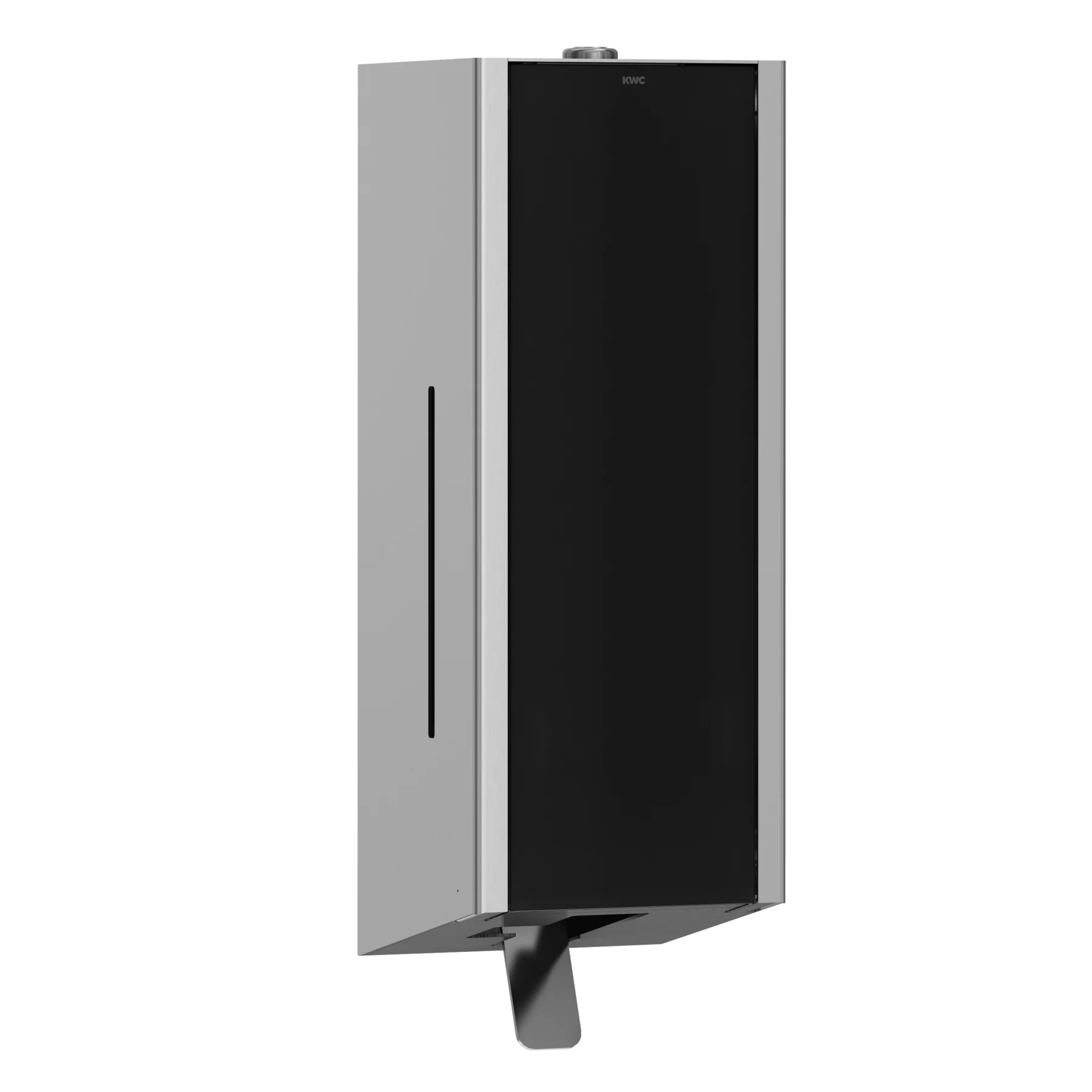 Dozownik do mydła w pianie 650 ml KWC Exos, stal kolor czarny