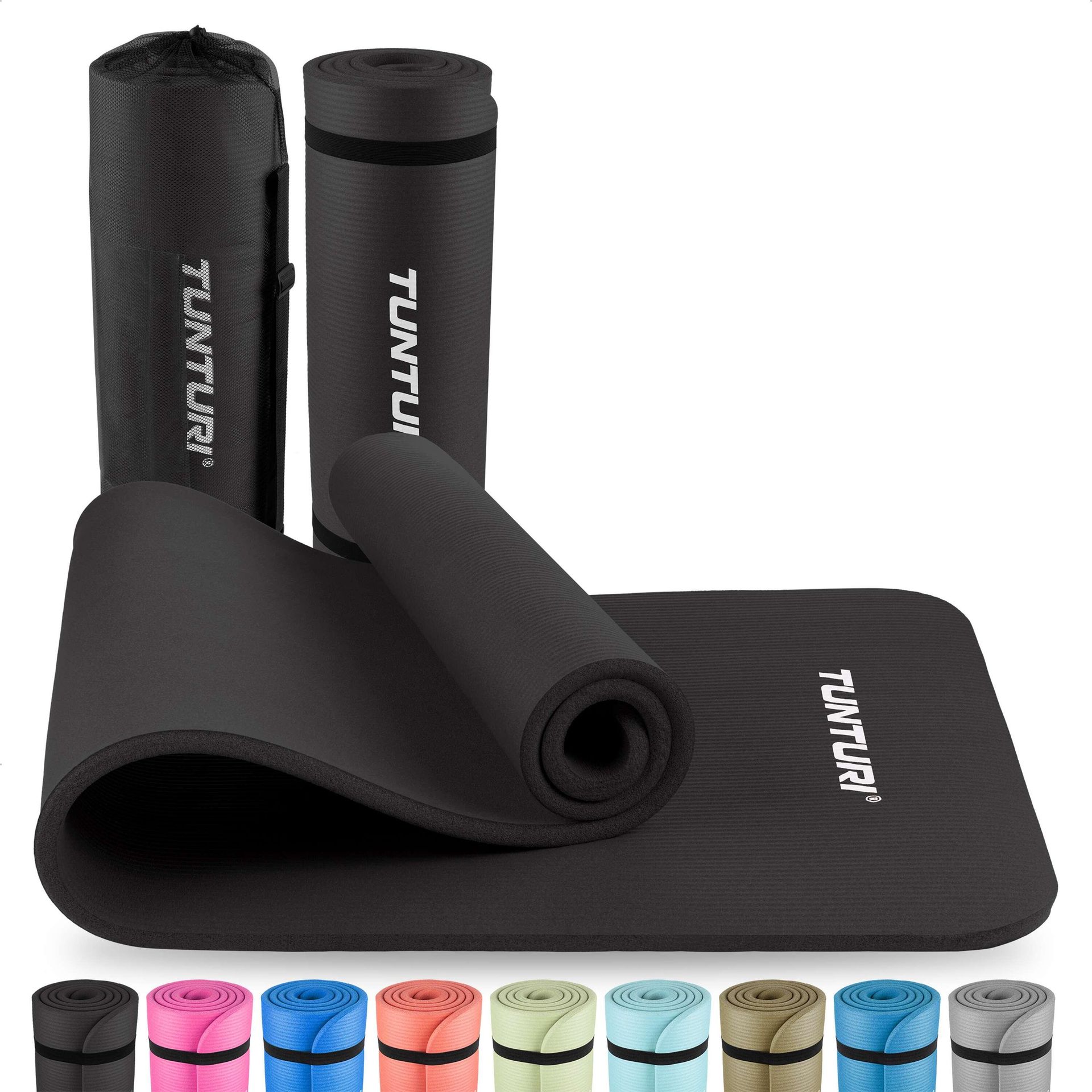 Tunturi Fitness Matte NBR, czarny, czarny 14TUSFU178