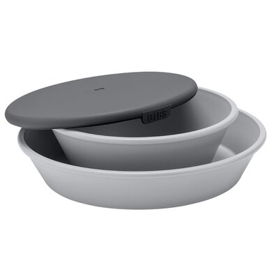 Bibs Dinner Plate Set Cloud Talerzyk Z Miseczką Z Pokrywką