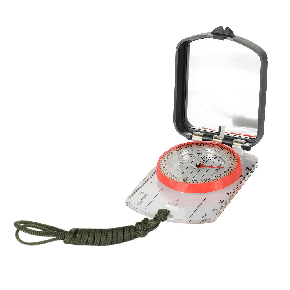 M-Tac - Kompas kartograficzny z lusterkiem Small - Oliwkowy - DC45-6