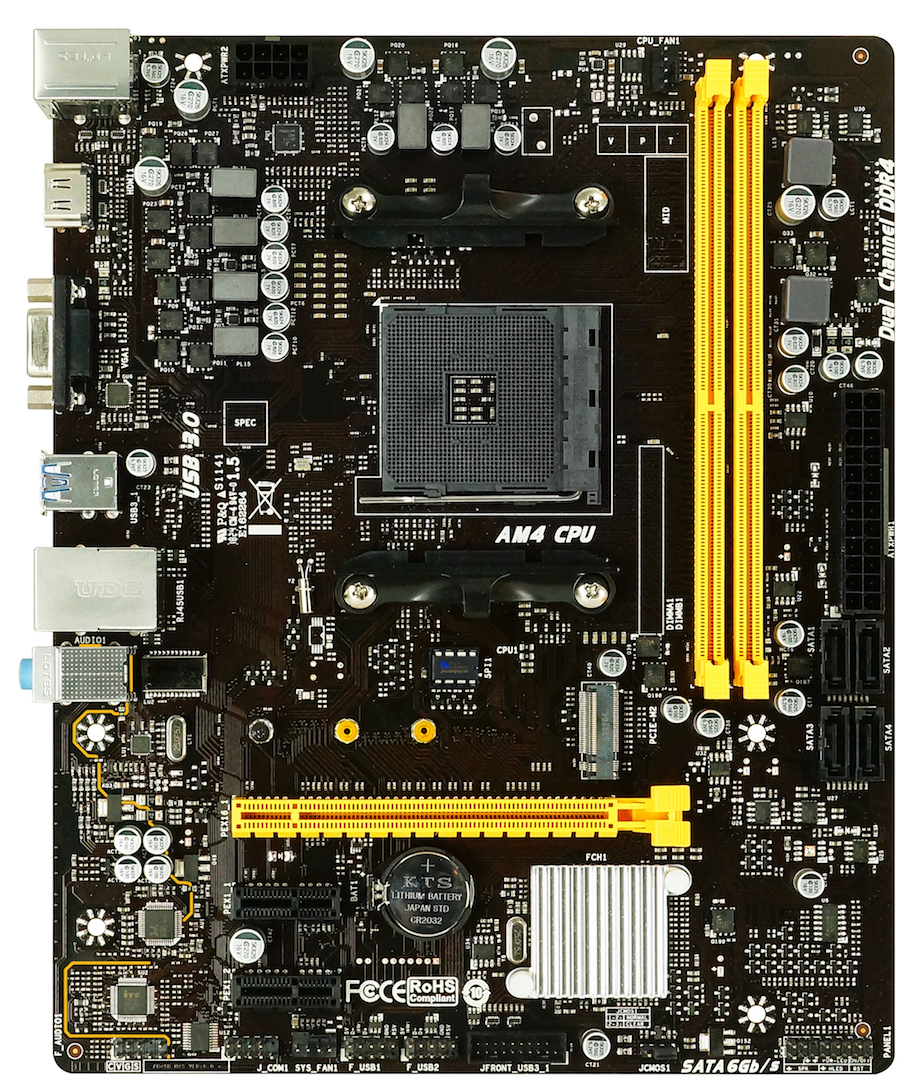 Płyta główna Biostar B450MH (sAM4, AMD B450, PCI-Ex16)