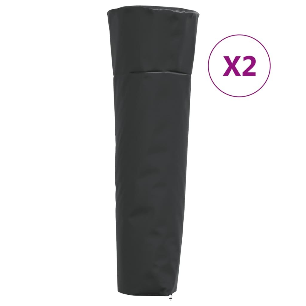 vidaXL Pokrowce na grzejnik w kształcie piramidy, 2 szt., 86x47x241 cm