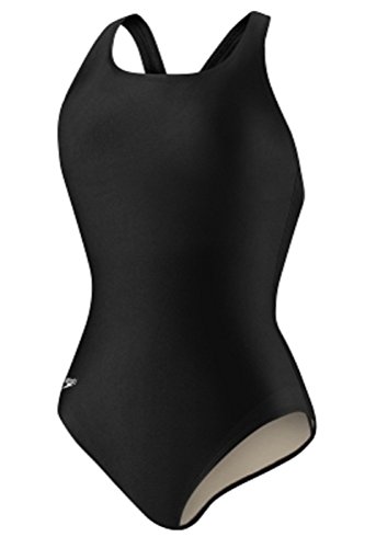 Speedo Damski kostium kąpielowy jednoczęściowy PowerFlex Ultraback Solid Czarny 6