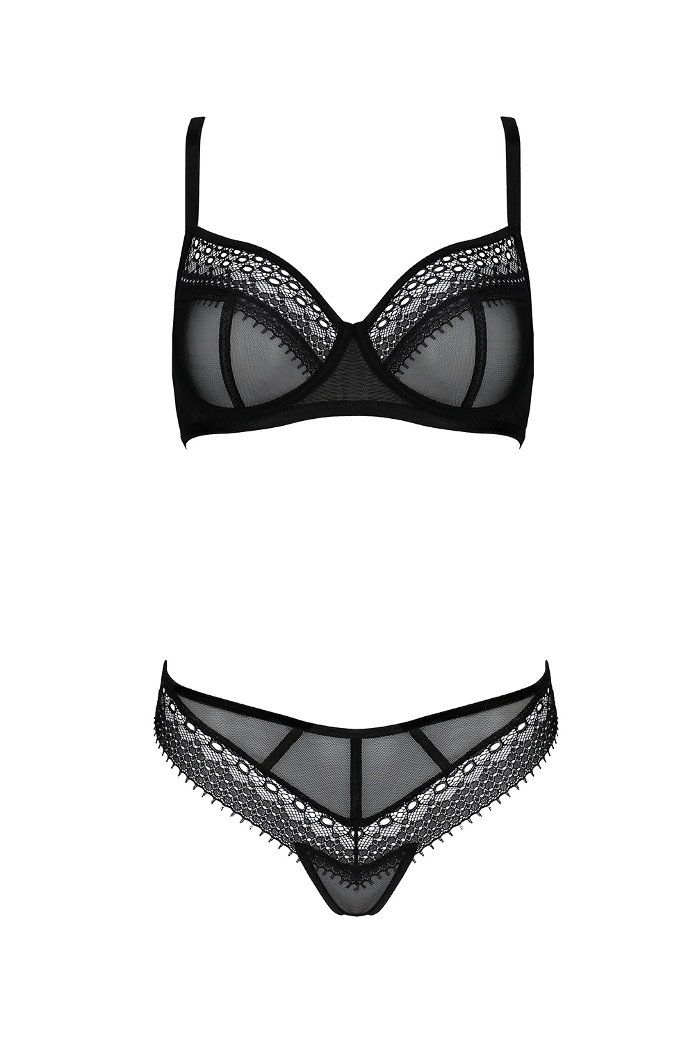 Nocna komplet biustonosz + stringi Casmir Denerys bikini black