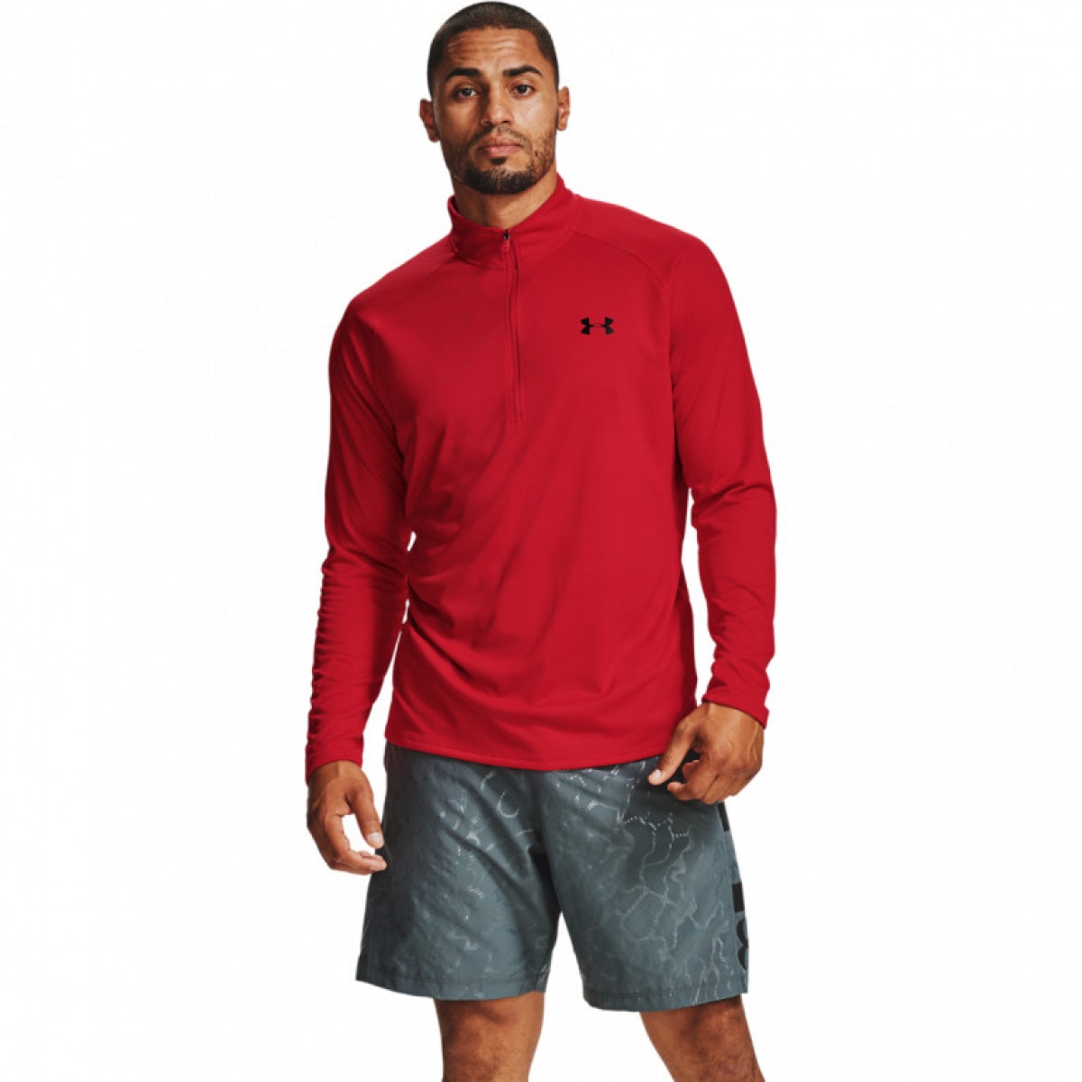 Męska bluza treningowa UNDER ARMOUR Tech 2.0 1/2 Zip - biała