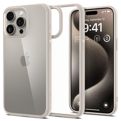 Spigen Ultra Hybrid do iPhone 15 Pro Max tytanowy