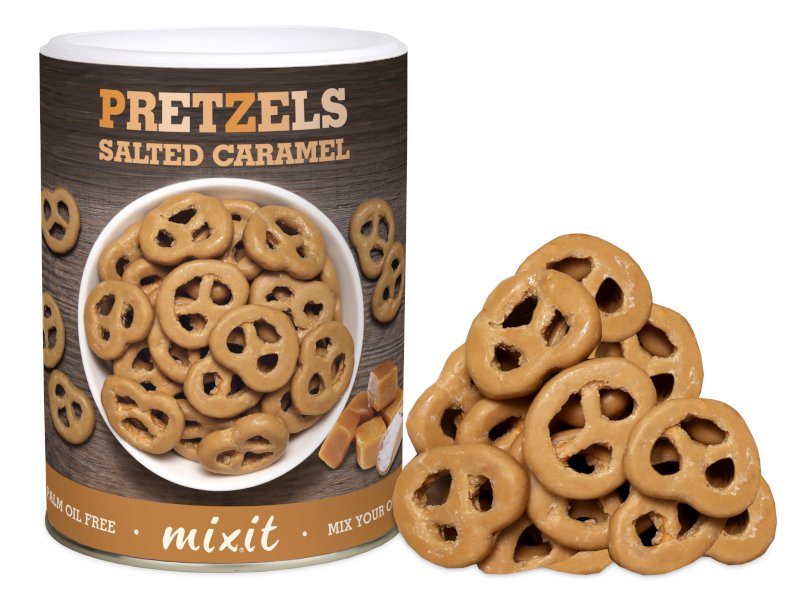 Mixit Precelki - Słony karmel - Solone Precelki W Białej Czekoladzie Ze Słonym Karmelem 250g