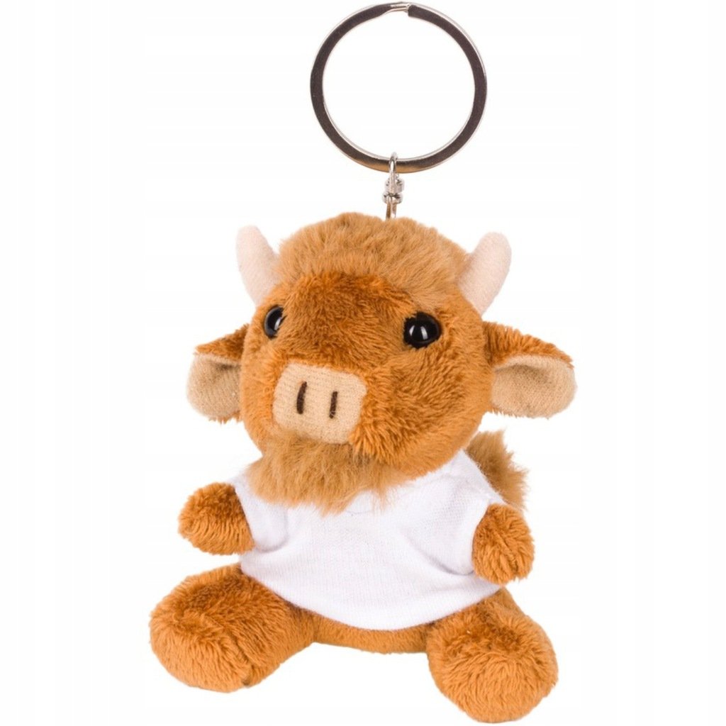 Brelok Pluszowy Breloczek Do Kluczy Maskotka Żubr