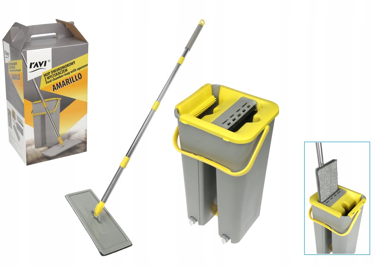 Mop Dwukomorowy Z Wyciskaczem Amarillo