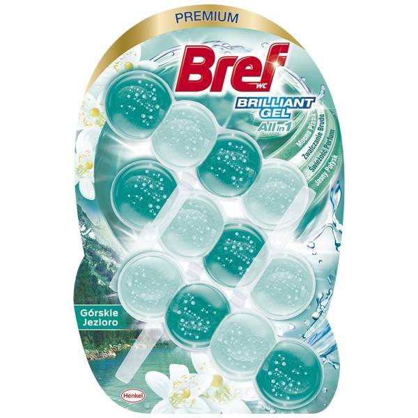Bref Brilliant Gel Górskie Jezioro Zawieszka Wc Kulki 3 x 42g