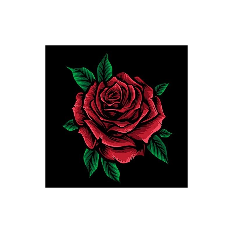 Diamond painting haft diamentowy - róża (13692) 25x25 cm, mozaika DIY