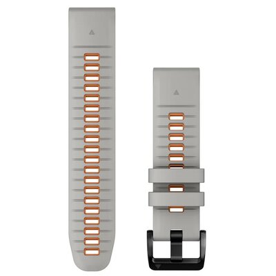 Garmin QuickFit 22 silikon (mglisty szary/pomarańczowy)