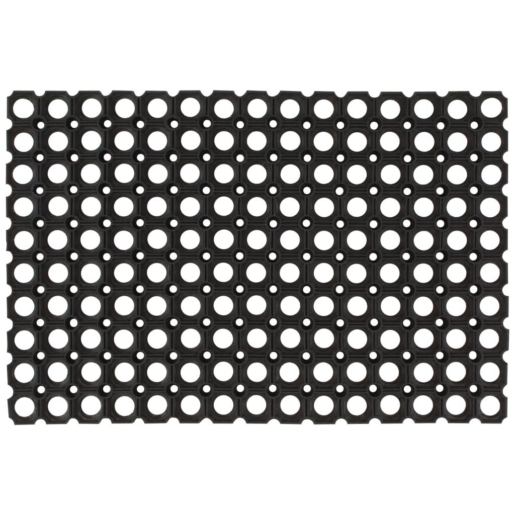 vidaXL Gumowe maty, wycieraczki, 5 szt., 23 mm, 40 x 60 cm