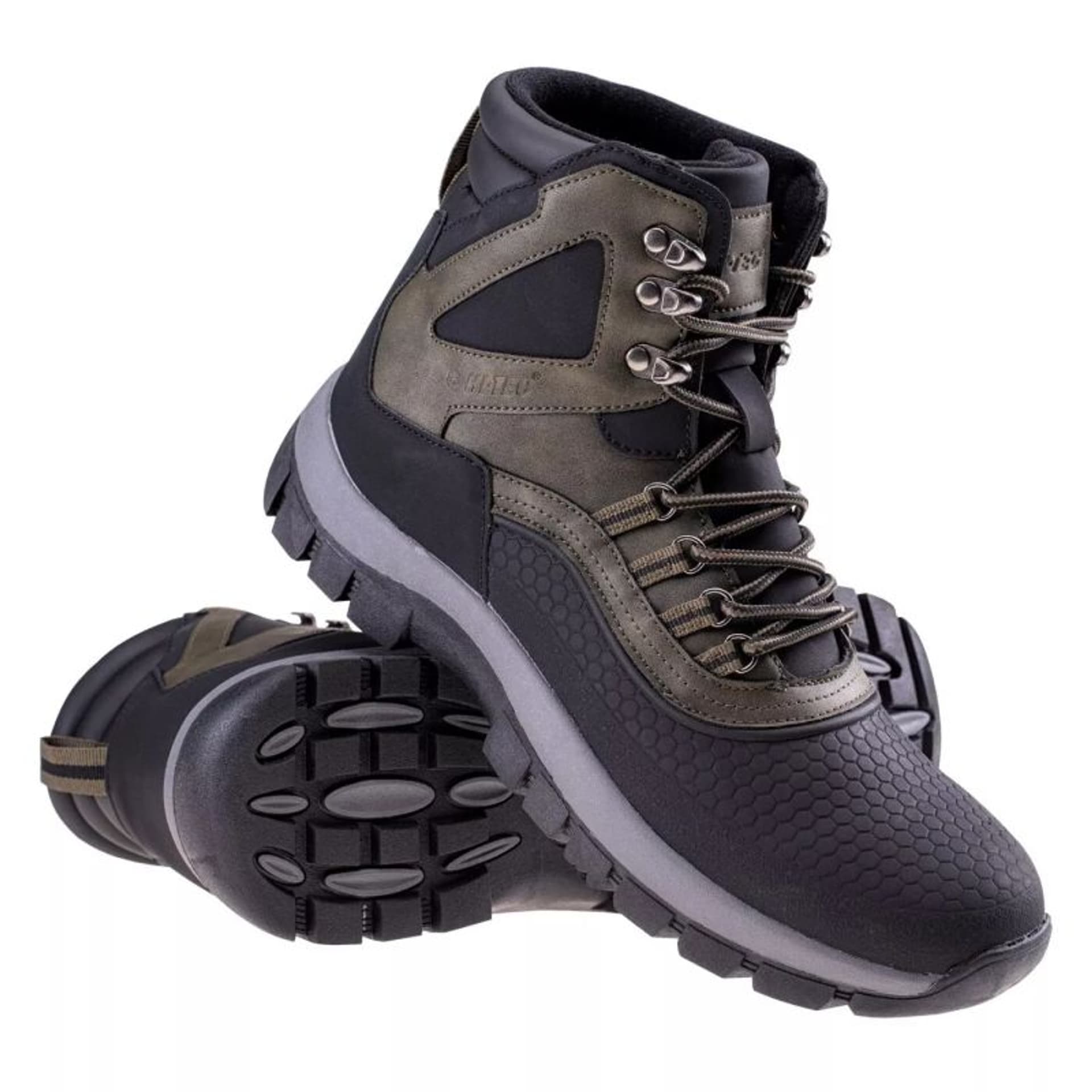 Męskie buty trekkingowe zimowe Hi-tec Blazi MID czarne/khaki rozmiar 43