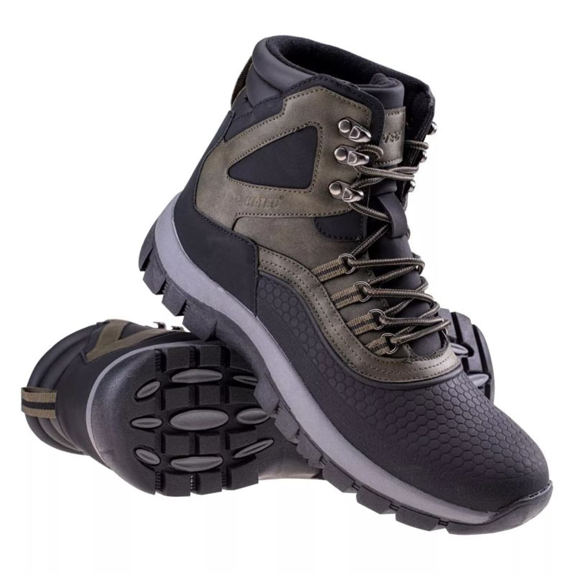 Męskie buty trekkingowe zimowe Hi-tec Blazi MID czarne/khaki rozmiar 45