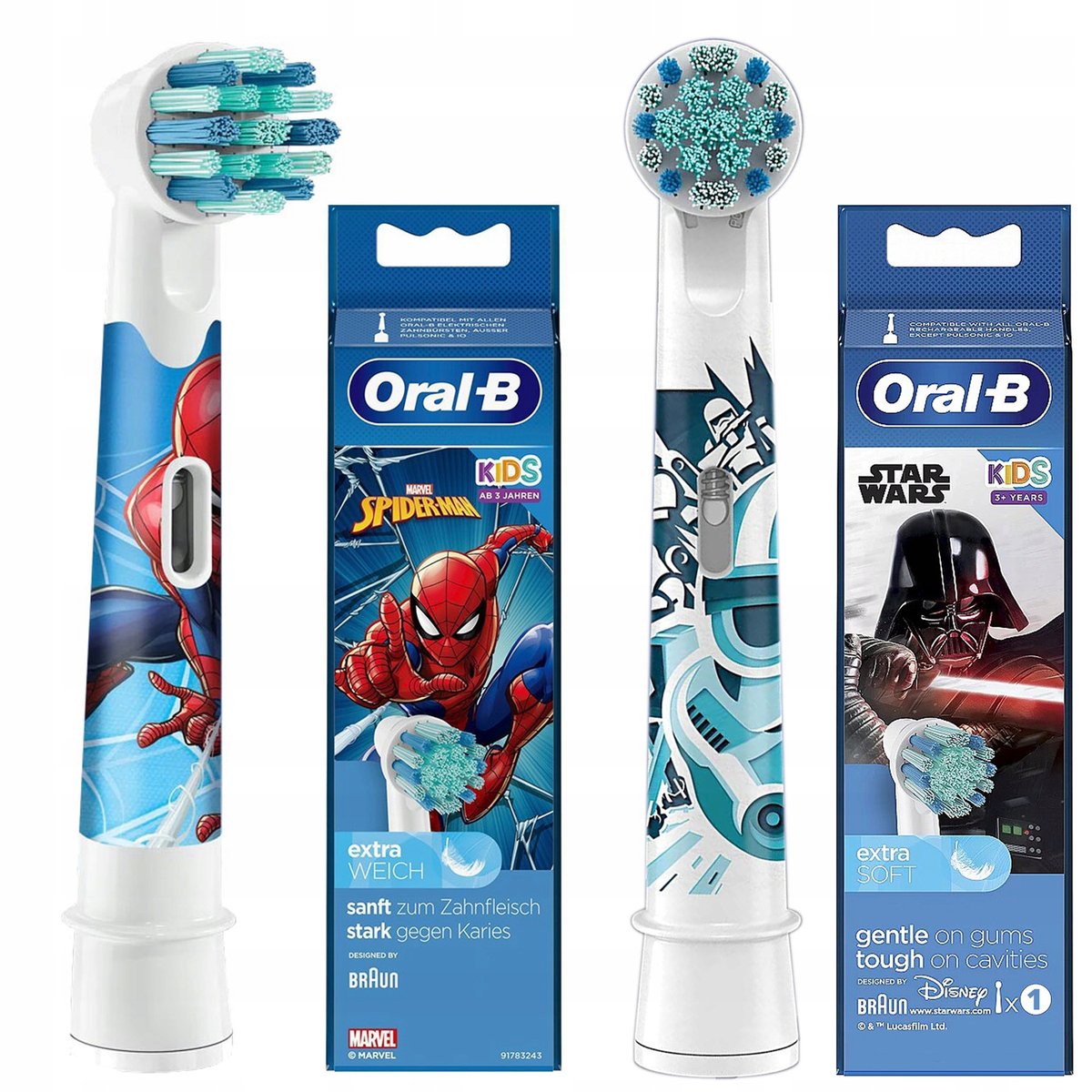 Końcówka Oral-b EB10s Spiderman + Oral-b EB10s Star Wars
