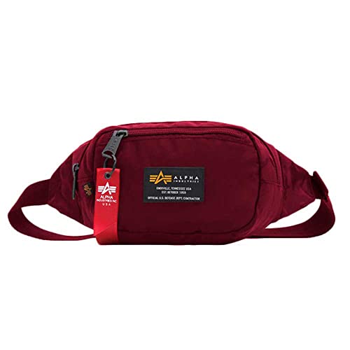 Alpha Industries Crew Waist Bag Unisex Fanny Pack Burgundy